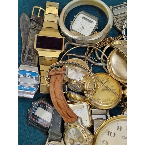 457 - A large collection of various wristwatches for spares/repairs.