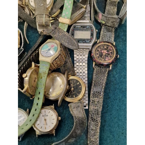 457 - A large collection of various wristwatches for spares/repairs.