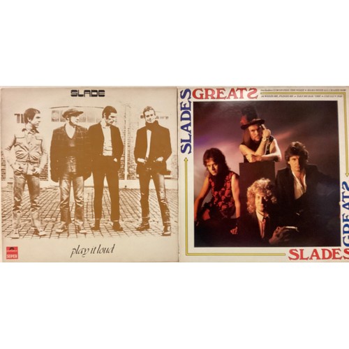 138 - SLADE VINYL LP RECORDS X 2. Titles here are ‘Slade Greats’ on Polydor Records SLAD 1 & ‘Play It Loud... 