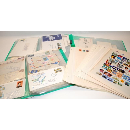 215 - Quantity of Stamp albums and stock books, reference books and first day covers from around the world... 