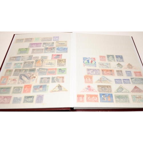 216 - Quantity of Stamp albums and stock books from around the world plus loose stamps to sort. Part of a ... 