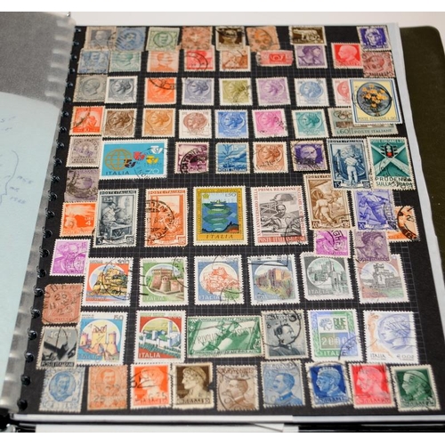 216 - Quantity of Stamp albums and stock books from around the world plus loose stamps to sort. Part of a ... 