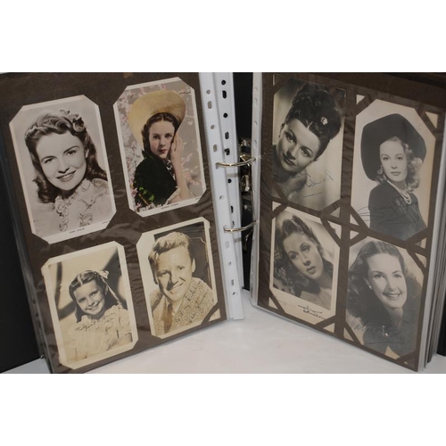 227 - Black folder containing a large number of film studio stills and publicity photographs of many of th... 