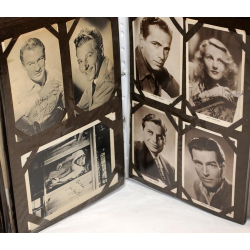 227 - Black folder containing a large number of film studio stills and publicity photographs of many of th... 