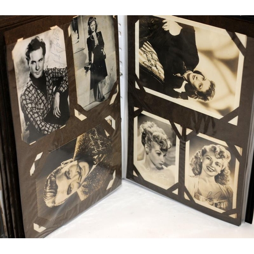 227 - Black folder containing a large number of film studio stills and publicity photographs of many of th... 