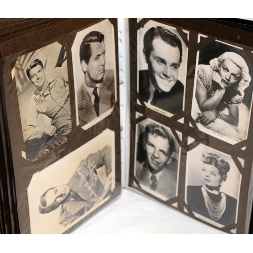 227 - Black folder containing a large number of film studio stills and publicity photographs of many of th... 