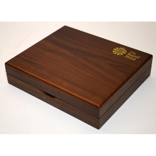 112 - Royal Mint 2011 United Kingdom Executive Proof Coin Set in wooden presentation case with certificate