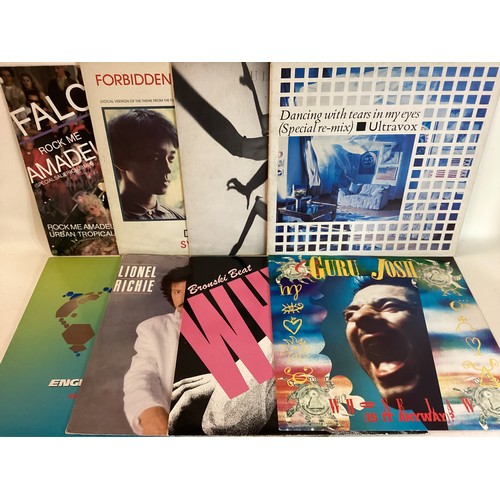 168 - BOX OF VARIOUS HIT RELATED 12” SINGLES. Artists here include - Human League - Wax - B52’s - PET Shop... 