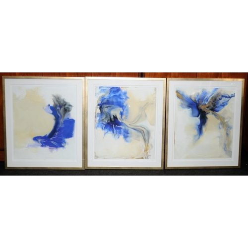 24 - 3 large framed contemporary fine art limited edition giclee prints 'Love in Action I, II and III' by... 