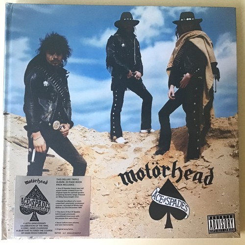 2 - SEALED MOTÖRHEAD 40th ANNIVERSARY ALBUM SET ‘ACE OF SPADES’. This Deluxe Triple Album, 20 page book ... 