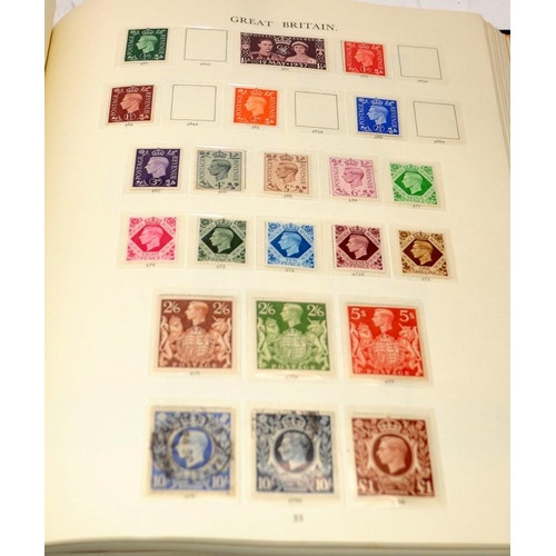 183 - Good GB Stamp Album containing a selection of QEII and pre QEII stamps including high values and a q... 