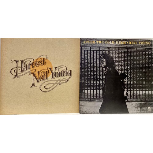 109 - NEIL YOUNG X 2 VINYL LP RECORDS 'AFTER THE GOLDRUSH' & 'HARVEST'. Both here on Reprise Records and i... 