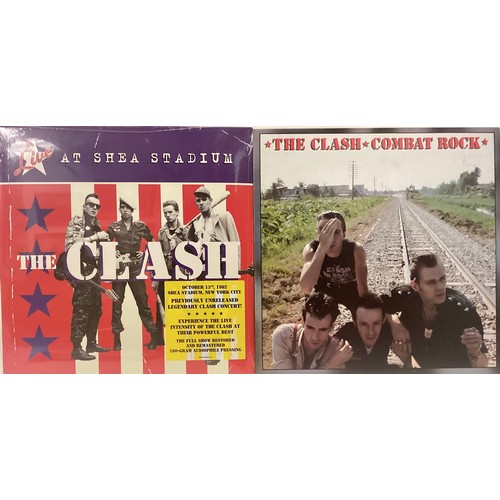 140 - THE CLASH ‘LIVE AT SHEA STADIUM & COMBAT ROCK’ VINYL LP RECORDS. Here we find a factory sealed copy ... 
