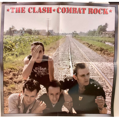 140 - THE CLASH ‘LIVE AT SHEA STADIUM & COMBAT ROCK’ VINYL LP RECORDS. Here we find a factory sealed copy ... 