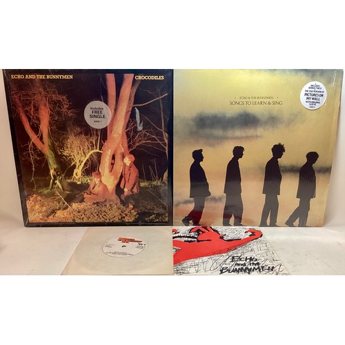 147 - ECHO & THE BUNNYMEN VINYL LP RECORDS X 2. Titles here include ‘Songs To Learn & Sing’ on Korona Reco... 