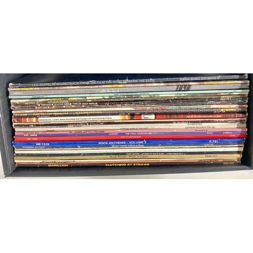 148 - COLLECTION OF ROCK RELATED VINYL LP RECORDS. This case contains a selection of vinyl from - Led Zepp... 
