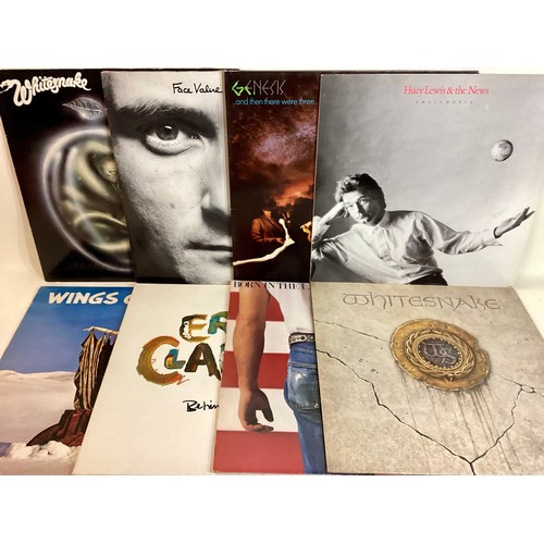 157 - CASE OF VINYL ROCK / POP LP RECORDS. Artists here in clued - Bruce Springsteen - Alan Parsons Projec... 