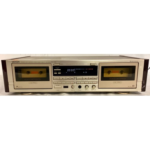 498 - DENON HIFI DOUBLE CASSETTE DECK. This is modelNo. DRW-840G and is in great condition. Powers up fine... 