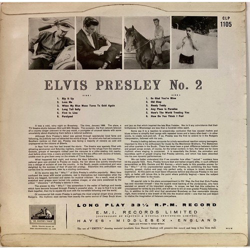 70 - ELVIS PRESLEY VINYL LP RECORD ‘No. 2’ ON HMV. This is a fantastic copy not often found in this condi... 