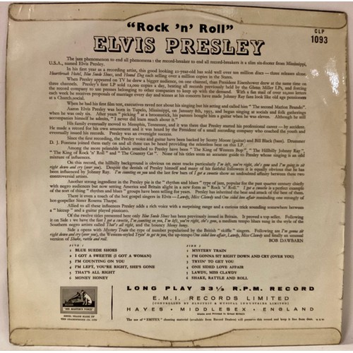 69 - ELVIS PRESLEY’S ROCK ‘N’ ROLL FIRST SELF TITLED HMV ALBUM. Original United Kingdom pressing of this ... 