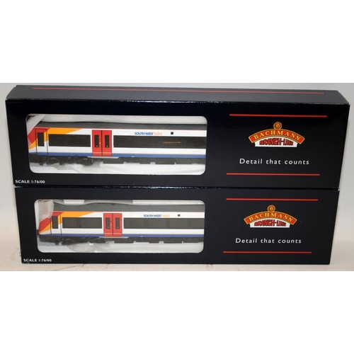 16 - Bachmann OO gauge 170/4 Turbostar 2 car DMU South West Trains ref:32-452. Boxed