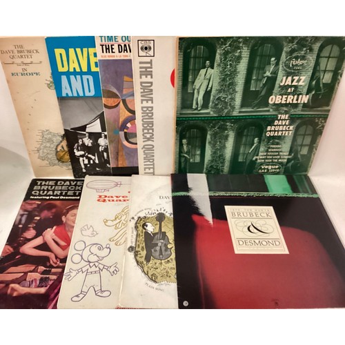 119 - COLLECTION OF DAVE BRUBECK JAZZ VINYL LP RECORDS. In total we have a selection of 9 albums to includ... 