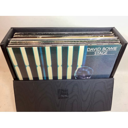 112 - CASE OF VARIOUS POCK AND POP VINYL LP RECORDS. This lot includes artists - Bryan Ferry - Leonard Coh... 