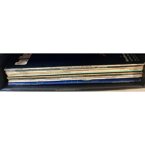 167 - COLLECTION OF VARIOUS JAMES BOND SOUNDTRACK VINYL ALBUMS. This selection includes the rare ‘On Her M... 