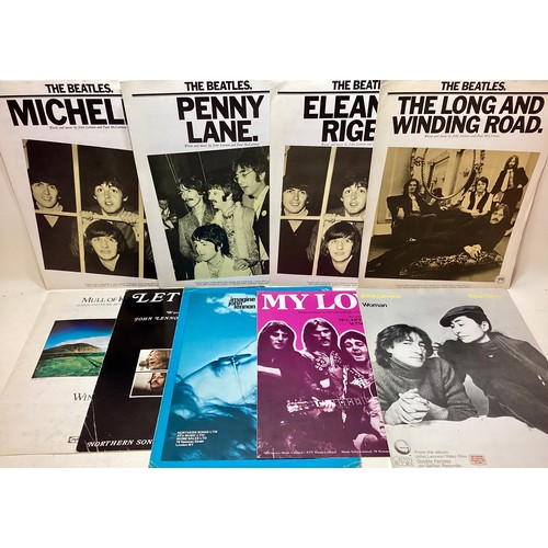 344 - BEATLES RELATED SHEET MUSIC. Here we have a selection of sheet music x 9 from various Beatles relate... 