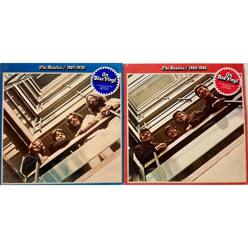 84 - THE BEATLES RED AND BLUE ‘GREATEST HITS’ ALBUMS ORIGINAL COLOURED VINYL LIMITED EDITIONS. These albu... 