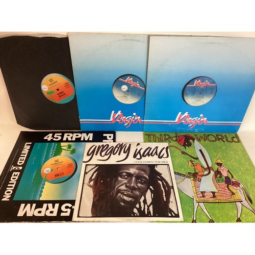 93 - SELECTION OF 6 REGGAE RELATED VINYL RECORDS. Artists here include - Gregory Isaac’s 10” - Third Worl... 