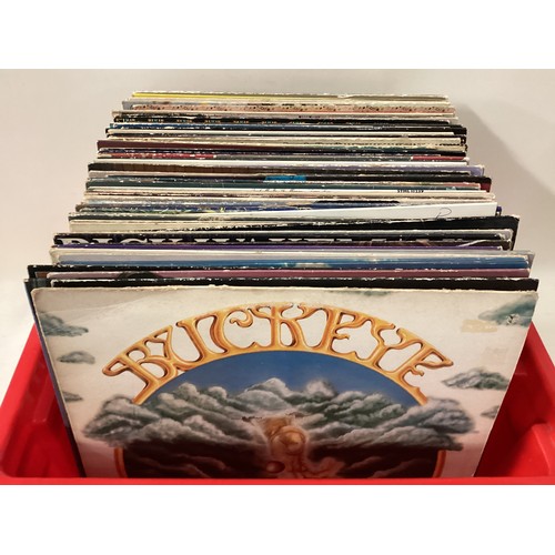 116 - CRATE OF VARIOUS ROCK AND POP VINYL LP RECORDS. This collection features artists - Glenn Frey - Alla... 
