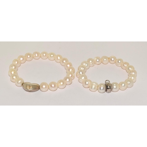 2 x Pearl bracelets (Thomas Sabo and Alrune jewellery)