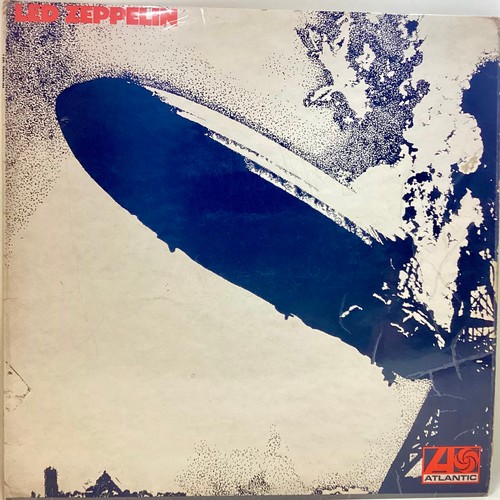 90 - LED ZEPPELIN I VINYL LP RECORD. Original vinyl on UK first press Atlantic 588171 from 1969 with matr... 