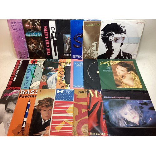 575 - LARGE CRATE OF VARIOUS 7” VINYL SINGLES. Found here is a mixture of genres and artists from mainly t... 