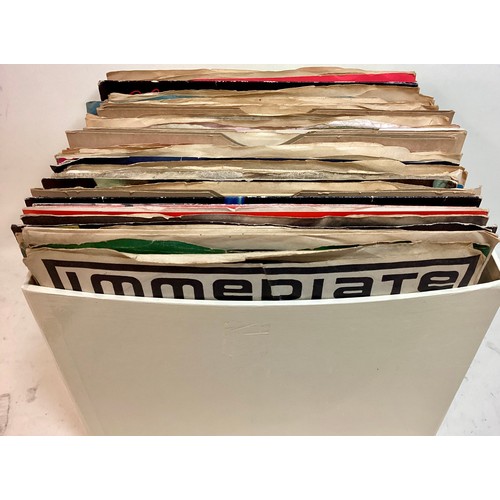 342 - BOX OF INTERESTING SINGLES OF VARIOUS GENRES. This collection comes mainly in VG+ conditions with ye... 