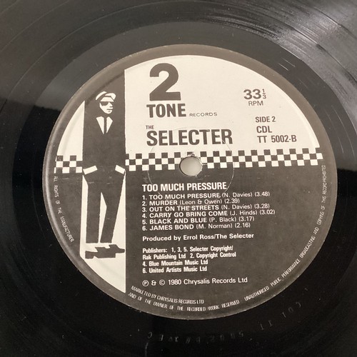 227 - 2 TONE VINYL LP RECORDS X 2. We have here The Selecter ‘Too Much Pressure’ on Chrysalis CDL TT 5002 ... 