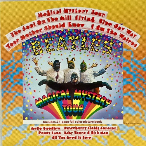 98 - BEATLES ‘MAGICAL MYSTERY TOUR’ VINYL GATEFOLD SLEEVED ALBUM. Famous Beatles masterpiece recorded her... 