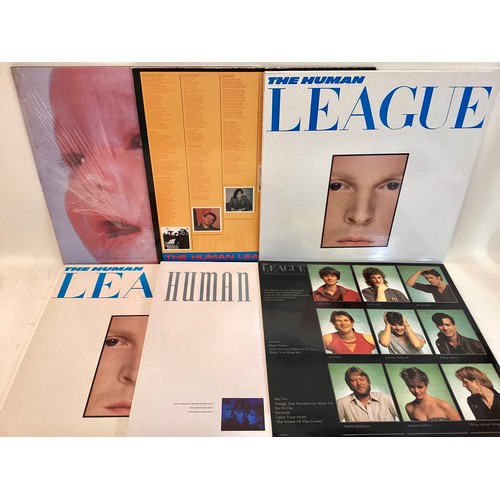 204 - HUMAN LEAGUE VINYL LP RECORDS X 6. This set includes titles - Dare x 2 - Love And Dancing - Greatest... 