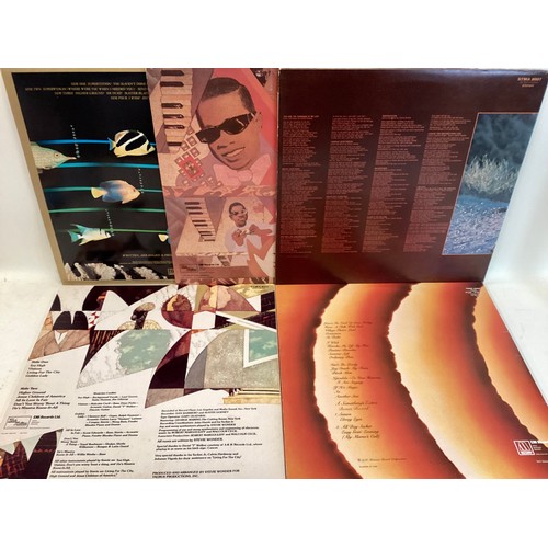 208 - COLLECTION OF 5 STEVIE WONDER LP RECORDS. Titles here include - Songs In The Key Of Life (with bonus... 