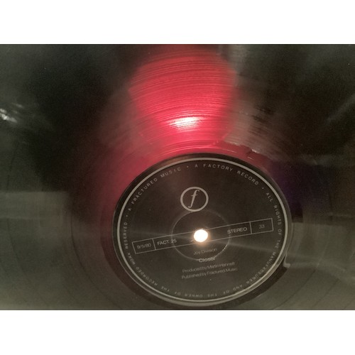 205 - JOY DIVISION 'CLOSER' LP TRANSLUSCENT RED VINYL. Great 1st UK pressing on Factory Records FACT25 fro... 