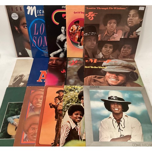 240 - SELECTION OF THE JACKSONS VINYL RELATED ALBUMS. To include albums by - Michael Jackson - Jermaine Ja... 