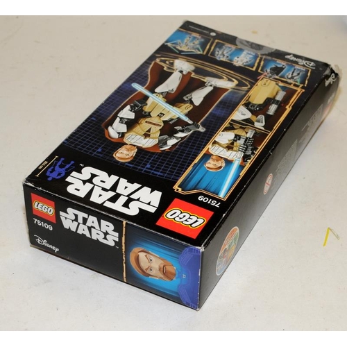 4 - Star wars Lego: Obi-Wan Kenobi ref:75109, boxed, built but minus build instructions. The Phantom ref... 