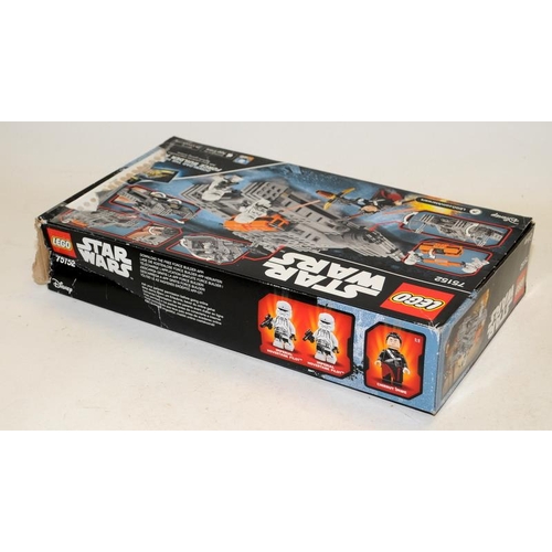 8 - Star wars Lego: Resistance Transport Pod ref:75176. Boxed and complete with minifigures and build in... 