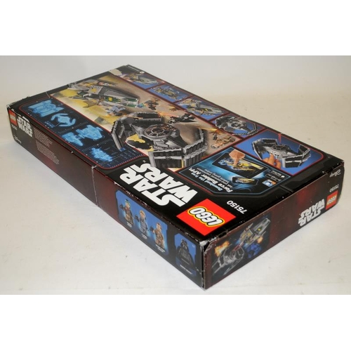 9 - Star Wars Lego: Vader's TIE Advanced vs. A-Wing Starfighter. Model boxed and complete but missing bu... 