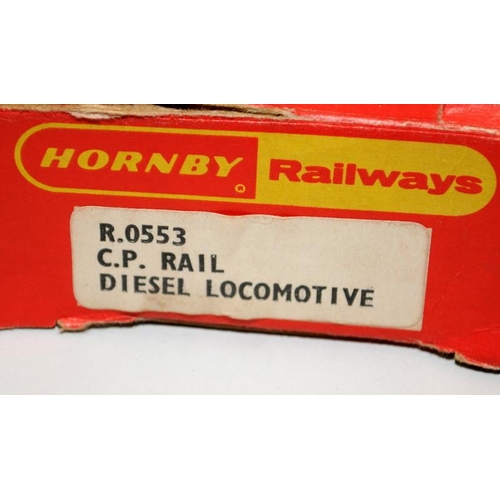 43 - Hornby OO gauge CP Rail Diesel Locomotive ref:R0553. Boxed