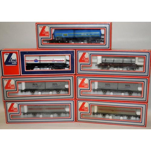 49 - Lima OO gauge goods wagons, 7 in lot, all boxed