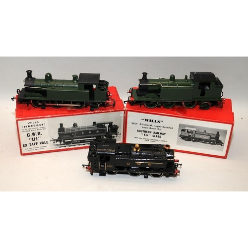 105 - 2 x Wills Finecast Built all metal loco kits, GWR 'U1' and SR E5 Class, both in original boxes, c/w ... 