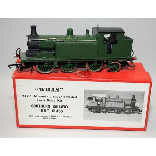 105 - 2 x Wills Finecast Built all metal loco kits, GWR 'U1' and SR E5 Class, both in original boxes, c/w ... 