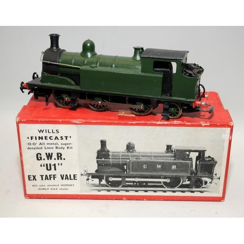 105 - 2 x Wills Finecast Built all metal loco kits, GWR 'U1' and SR E5 Class, both in original boxes, c/w ... 